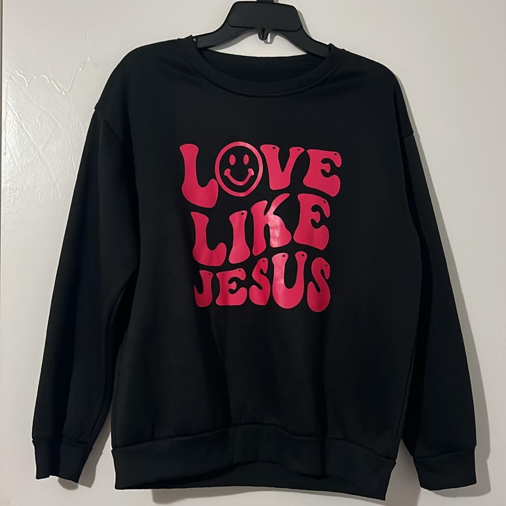 Black and Pink Graphic Men's Sweater